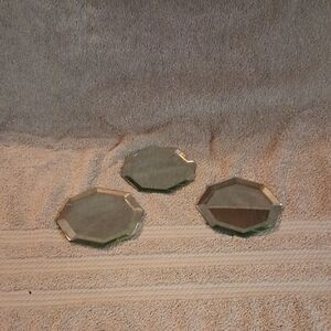 PartyLite Silver Octagonal Coasters